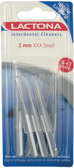 Lactona Easy Grip Interdental Clean 2.0mm Xxxxs, Μεσοδόντια Βουρτσάκια, 7τεμ.