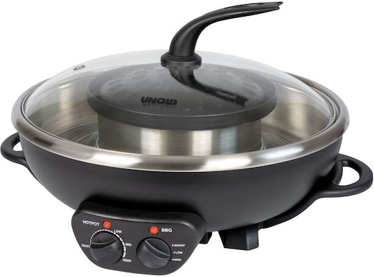 Unold Vas Pentru Fondue Electric Din Oțel Inoxidabil Gri 45x40x25cm
