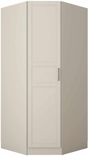 Μονόφυλλη Ντουλάπα Γωνιακή 91x57.5x210cm Sand