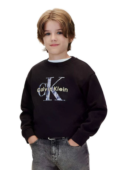 Calvin Klein Παιδικό Φούτερ Μαυρο Sweatshirt