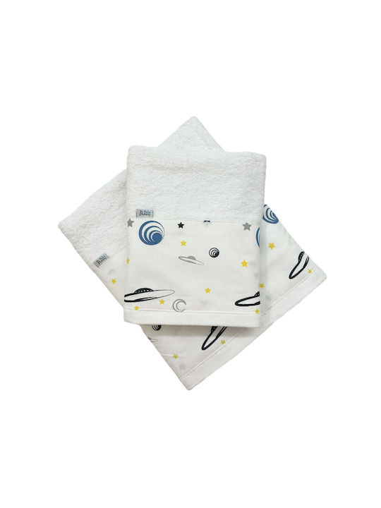 Bunny Bebe Set of Baby Towels 2pcs Space Weight...