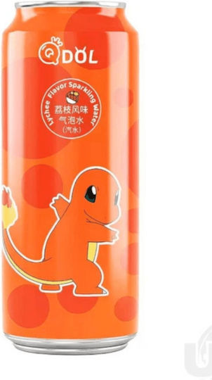Qdol Pokemon Lychee cu aromă de apă carbogazoasă Charmander 500ml Χγ