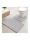 My Home Luxury Non-Slip Bath Mats Set SET02-05 Grey 50x80cm 2pcs