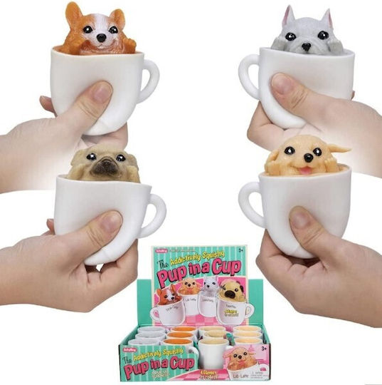 Schylling Pup In A Cup Squishy Brown