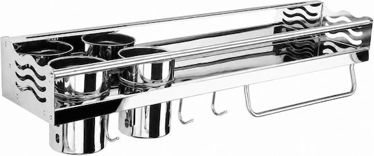 Wandmontiertes Inox Regal