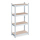 Relaxdays Dexion Shelf Galvanized 60x30x120cm w...