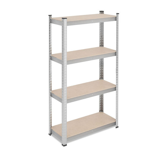 Relaxdays Raft Dexion Galvanizat 70x30x138 cm Cu 4 Rafturi