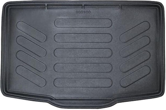Car Mat Trunk 3D Raised Sides Rubber TPE Fiat 500L 2014+ Black Rizline