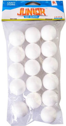 Styrofoam Ball 3cm Pack Of 16 Pieces Junior