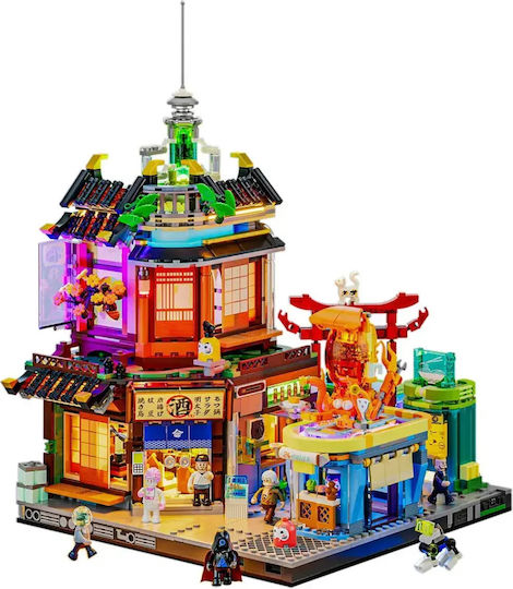 Lumibricks Cuburi de construit Cyberpunk Neoncity pentru 16+ Ani 1987 buc