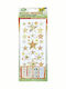 Folia Weihnachtsaufkleber Set Anaglyfa Metallotypia 4 Blätter 10x23cm
