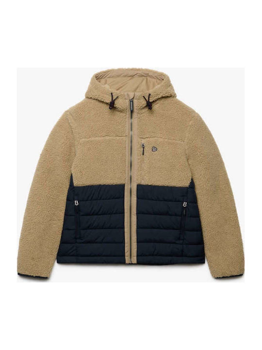 Superdry Outdoor Borg Quilt Хибридно Мъжко Яке Синьо