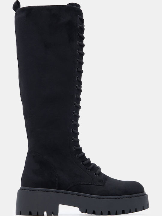 Luigi Wildleder Damenstiefel mit mittlerem Absa...