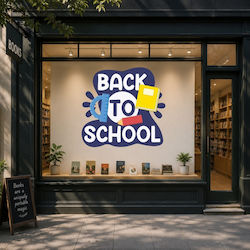 Αυτοκόλλητο Εκπτώσεων - Back To School 5 - Μπλε...