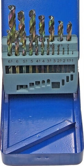 Condor Set 19 Cobaltium Bohrmaschinen mit Trilateral Bohrer Spitze für Metall