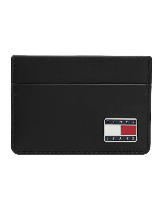 Tjm Heritage Leather Men's Card Wallet Black