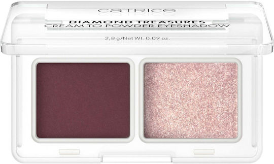 Catrice Cosmetics Treasures Двойна Сянка за Очи Matte в Кремообразна Форма Burgundy Glitz 2.8gr