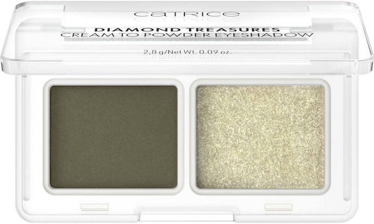 Catrice Cosmetics Treasures Двойна Сянка за Очи Matte в Кремообразна Форма Olive Twinkle 2.8гр