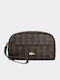 Lacoste Blend Toiletry Bag Unisex Νεσεσέρ Καφέ