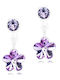 Blomdahl Purple Earrings APS0257