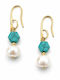 FantazyStores Earrings Made of Steel with Pearls