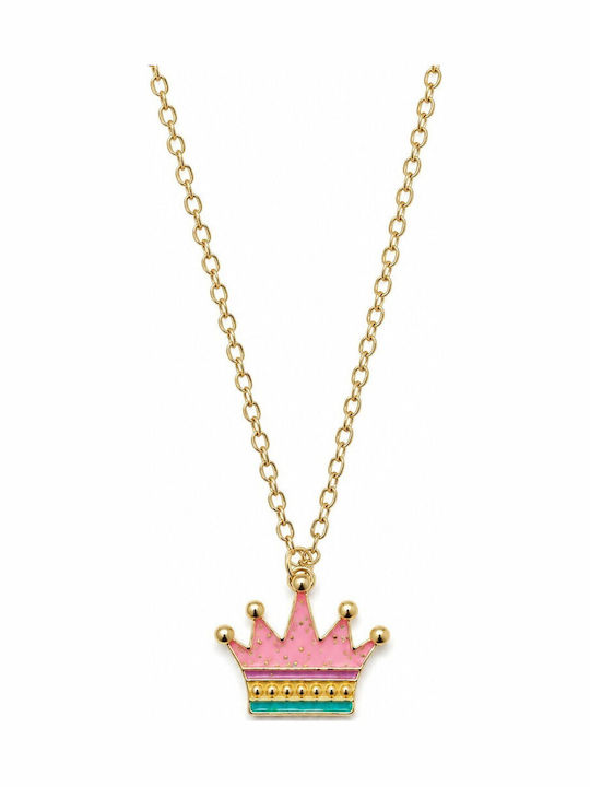 FantazyStores Colier Cu Design Tiara Roz