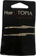 Hair Utopia Τσιμπιδάκια Μαλλιών Μεταλλικά Στρας Ασημί