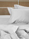 Sunshine Omnia Bettlaken King Size mit Gummibettlaken 250x280cm Weiß