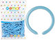 Zusammensetzung mit 100 Luftballons Baby-Geburt Blau 140cm