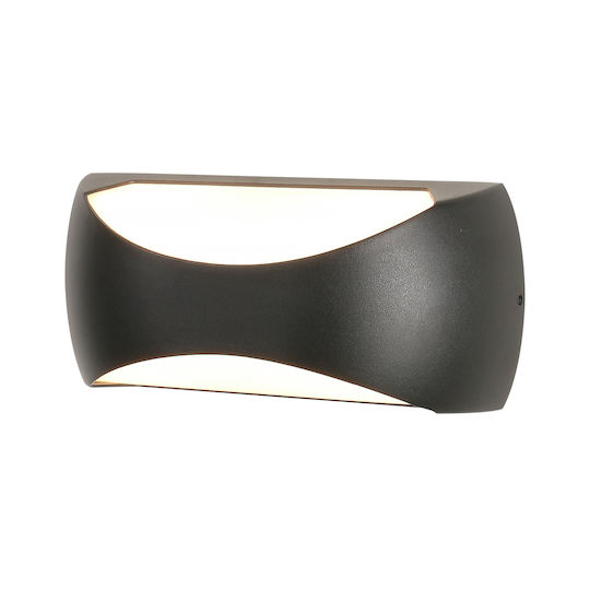 Aca Aca Wandmontiertes Außenbeleuchtung Mit Beschattung IP65 17.4x4.6cm