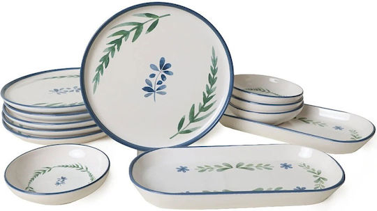 Hermia Multicolor Ceramică Set de Vase 12buc