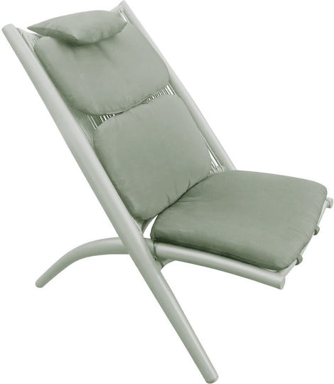 Gartenstühle Aluminium Olive Grüne 61x54x87cm
