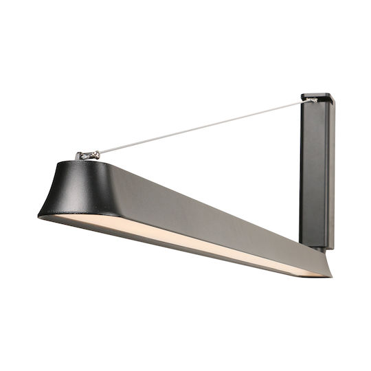 Aca Wall-Mounted Linear LED Light IP65 24W With Warm White Light 5x8.8cm