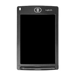 LogiLink LCD Schreibtablette 8,5 Zoll Einzelne Farbe 2 Magnete Schwarz Aa0202bk