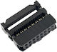 20 Pcs Fc3-16p Female Socket Idc 2.54 Connector 16pin 2x8 Black