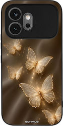 Husă Sonique Seria Diva Honor 600 5g Fluturi Aurii