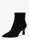 Wildleder Stiefeletten Damen mit Absatz Schwarz