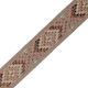 Satinband Rhomben Polyester Verstärkt Beige Ecru Braun Schwarz Bronze Lurex 2,5cm Meter