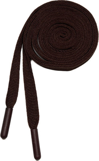 Lace 1.4m Braid 0.9cm 4601 09 18 Dark Brown + Plastic Dark Brown End 22*5mm