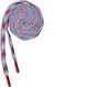 Lace 1.50m Lace 0.8cm 3059 602 08 72 White Blue Red + Plastic Red End 22*5mm
