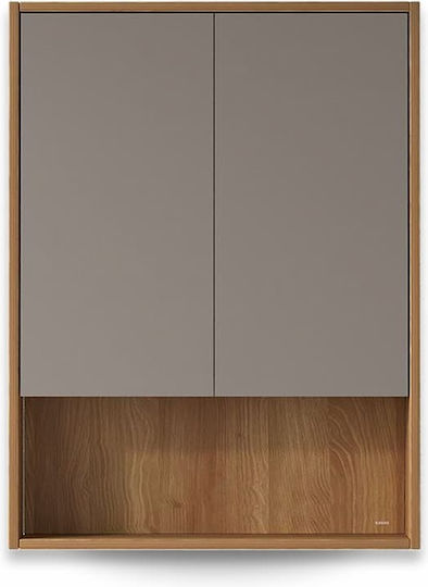 Karag Ορθογώνιος Καθρέπτης Μπάνιου από Plywood 60x80cm