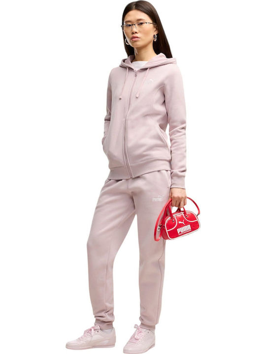 PUMA Kapuzenset Damen Jogginghosen Rosa