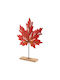 Tabletop Decor Maple Leaf Base Red 50x38x7cm 157.004.0137.07