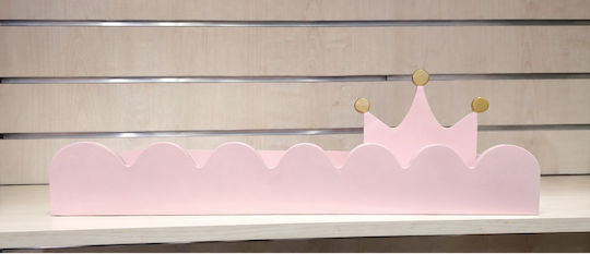 Kids Wall Mount Shelf Pink 81x15x12cm