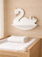Kids Wall Mount Shelf White 58x14x57cm