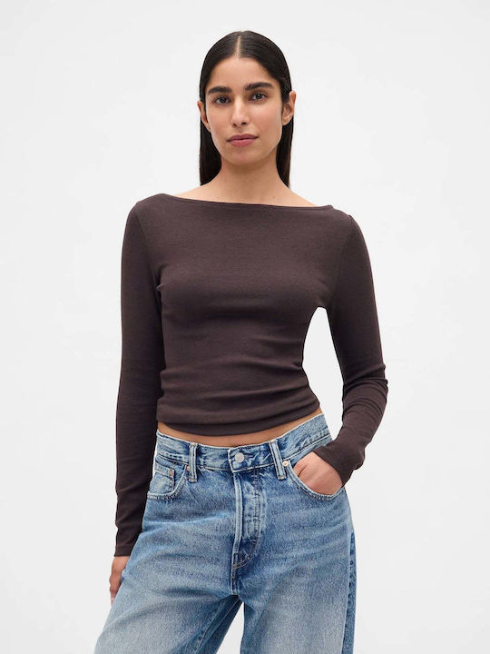 GAP Γυναικείο T-shirt Terra Brown