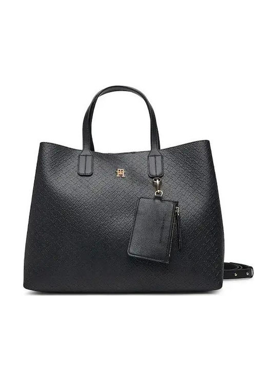 Th Icon Leather Women's Satchel Bag Black