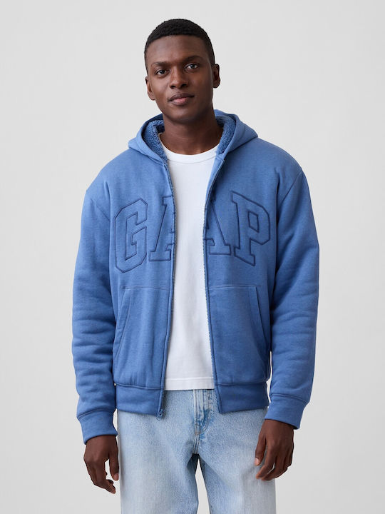 GAP Ζακέτα με Κουκούλα Bainbridge Blue