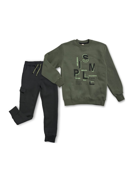 Kinder Sweatpants Set Schwarz