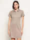Rochie de vară Mâneca scurta Bej